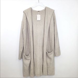 NWT Snow Angel Oversized Cardigan with Hood